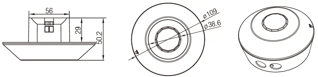 HYTRONIK HMW14 Surface Mount High Bay Dali Sensor 2