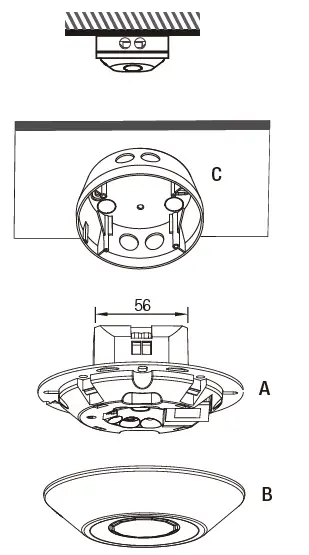 HYTRONIK HMW14 Surface Mount High Bay Dali Sensor 6