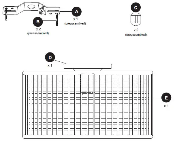 allen roth KPN4001AS-01 1-Light 13.625-in Black Canopy-1