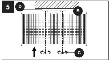 allen roth KPN4001AS-01 1-Light 13.625-in Black Canopy-10