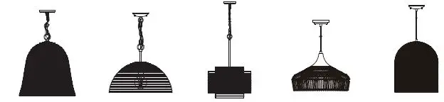 allen roth KPN4001AS-01 1-Light 13.625-in Black Canopy-6