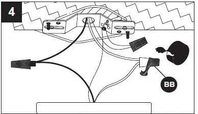 allen roth KPN4001AS-01 1-Light 13.625-in Black Canopy-9