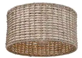 allen roth KPN4001AS-01 1-Light 13.625-in Black Canopy