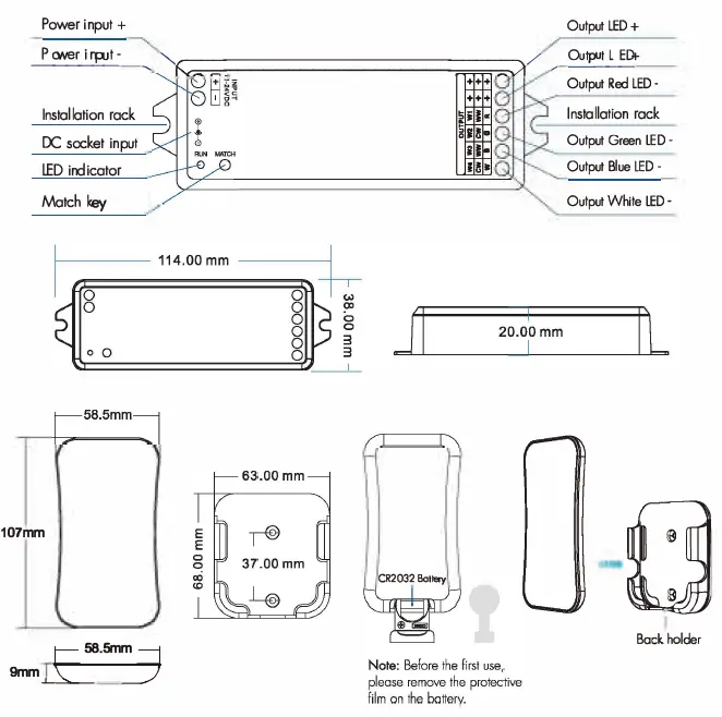 SKYDANCE-VP + R8-1-RGW-LED-Strip-Controller-Kit-fig-3