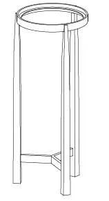 SEI CK1173606 Brass Round Glass Accent Table 07