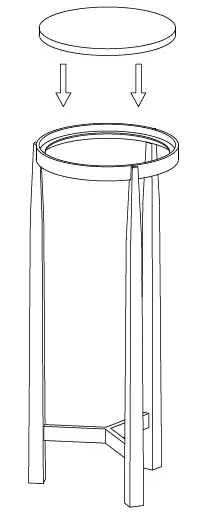 SEI CK1173606 Brass Round Glass Accent Table 08