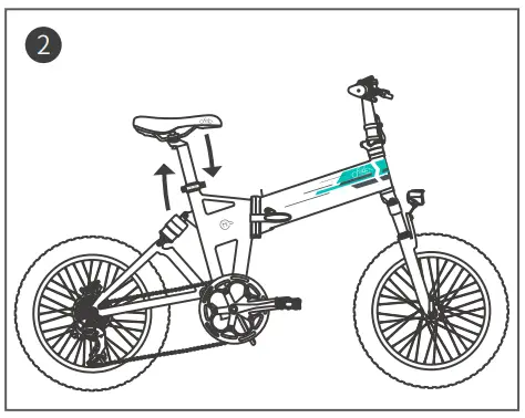 Fiido M3 Electric Bike Foldable Mountain - height for you