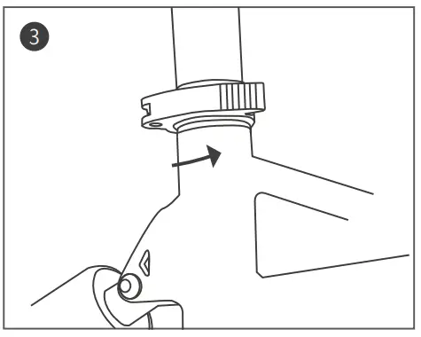 Fiido M3 Electric Bike Foldable Mountain - the seat tube