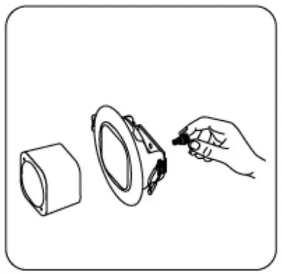 AeoTec AEO DSE010 Recessor - Recessor and screw