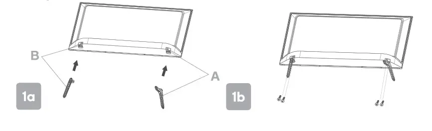 Kogan 58 Smart HD 4K LED TV -Stand