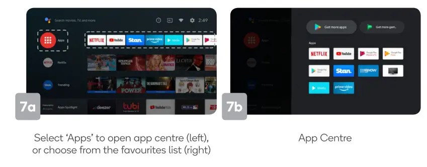 Kogan 58 Smart HD 4K LED TV - app