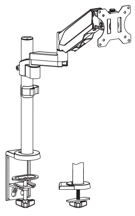 AlzaErgo APW-EGARS05B ErgoArm Tube Monitor Mount
