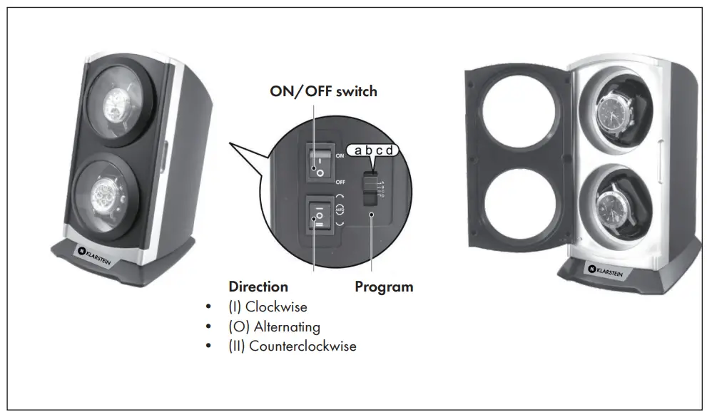 KLARSTEIN 10011125 Watch Winder - PRODUCT OVERVIEW