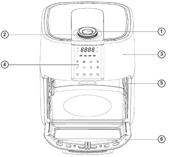 Zavor ZSEAF22 Crunch Air Fryer Oven - Functions