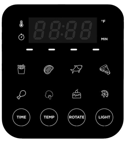 Zavor ZSEAF22 Crunch Air Fryer Oven - Operating Functions