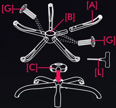 STARSPACE Chair SKY-032 - STEP 1