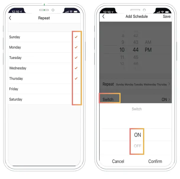Liquid LEDS 15 Meters Smart Colour String Lights - Steps to set the time