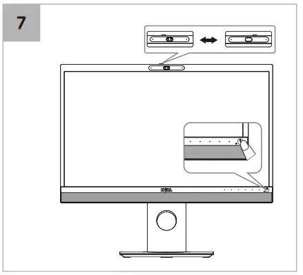 DELL P2418HZm Monitor for Video Conferencing - 7