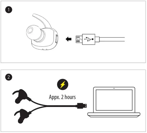 RevJams Studio TWS True Wireless Stereo Sport Earbuds - CHARGING YOUR HEADSET
