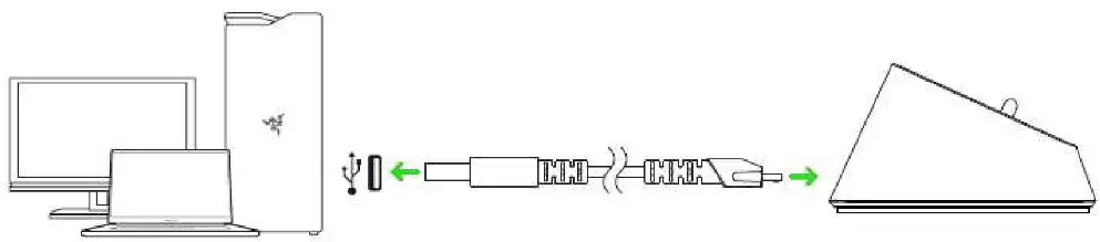 RAZER Viper Ultimate Wireless Mouse - USING THE CHARGING DOCK 1