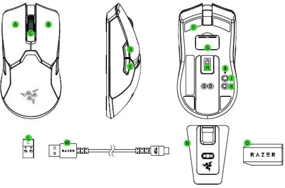 RAZER Viper Ultimate Wireless Mouse - VIPER ULTIMATE