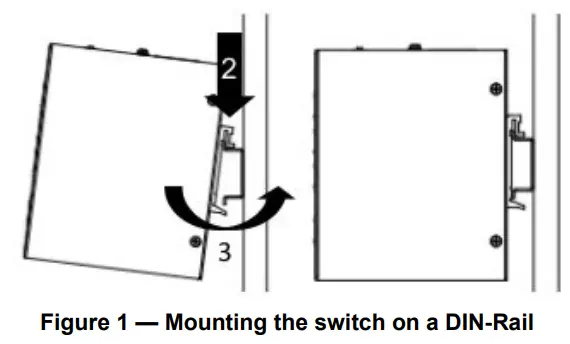 D Link DIS 100G 5W Industrial Unmanaged Switch with 5 10 100 1000Base T Ports - Mounting