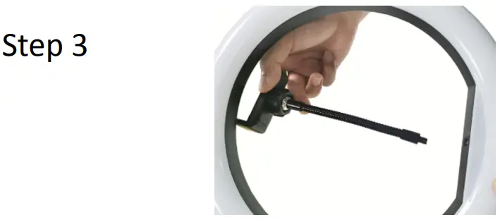 anko 43023400 8 Inch Unicorn Studio Ring Light with Desk Tripod - Step 3