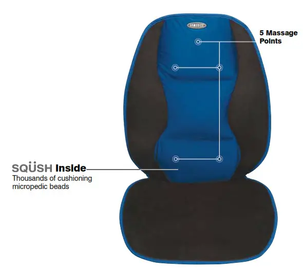 Homedics BK-SQ100 Massaging Seat Cushion with Sqush 2