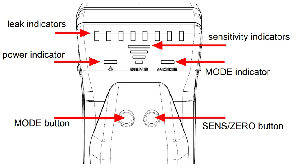 INFICON D-TEK 3 Refrigerant Leak Detector - figure 1