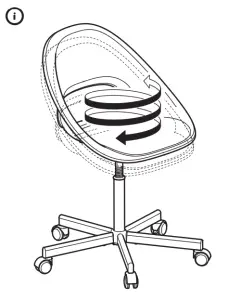 IKEA LOBERGET Swivel Chair - fig20