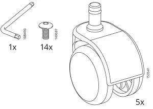 IKEA LOBERGET Swivel Chair - fig3