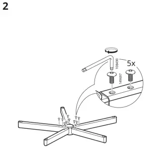 IKEA LOBERGET Swivel Chair - fig7