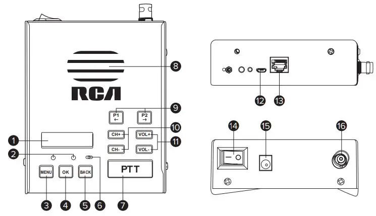 RCA RDR2750 Digital Base Station Radio fig 2