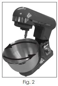 mistral MFM495 Stand Mixer Instruction Manual - Fig. 2