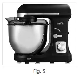 mistral MFM495 Stand Mixer Instruction Manual - Fig. 5