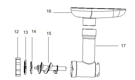 ADLER AD 4221 Meat mincer fig2