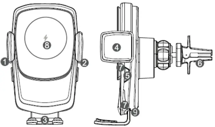 Shenzhen Meskey Technology CW-26 Full Automatic Car Phone Bracket - FIG1.