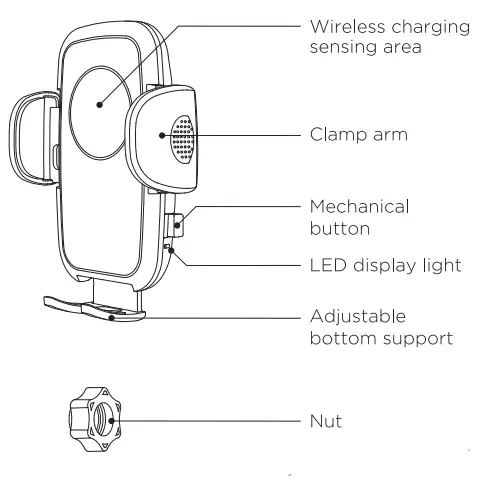JOYROOM JR-ZS241 Vehicular Wireless Charging Bracket fig2