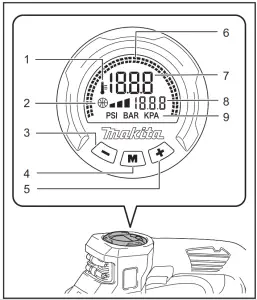 makita DMP181 Cordless Inflator---Pressure
