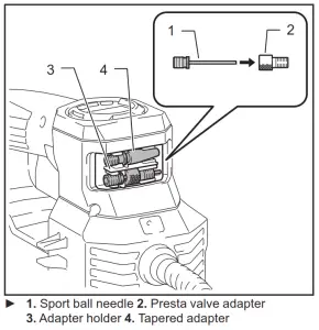 makita DMP181 Cordless Inflator---Sport ball needle
