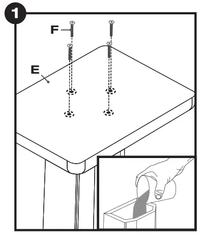 ROCKVILLE Wood Speaker Stand - FIG 1