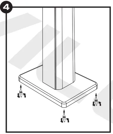 ROCKVILLE Wood Speaker Stand - FIG 4