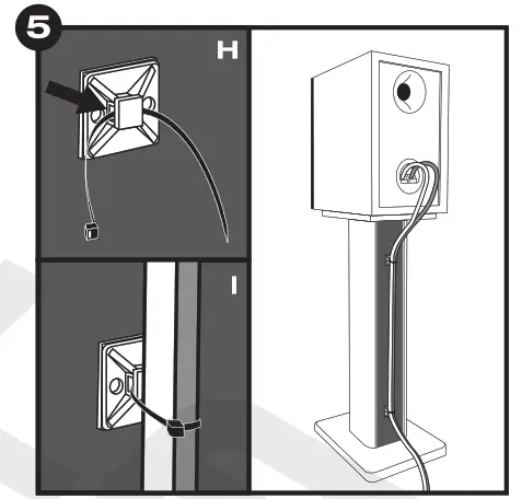 ROCKVILLE Wood Speaker Stand - FIG 5