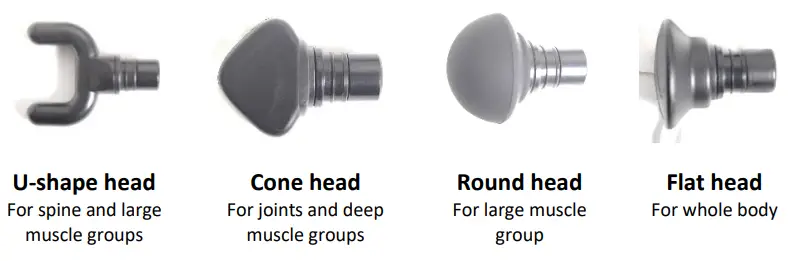 Kmart ITGM 03 Mini Massage Gun-Interchangeable Massage Heads