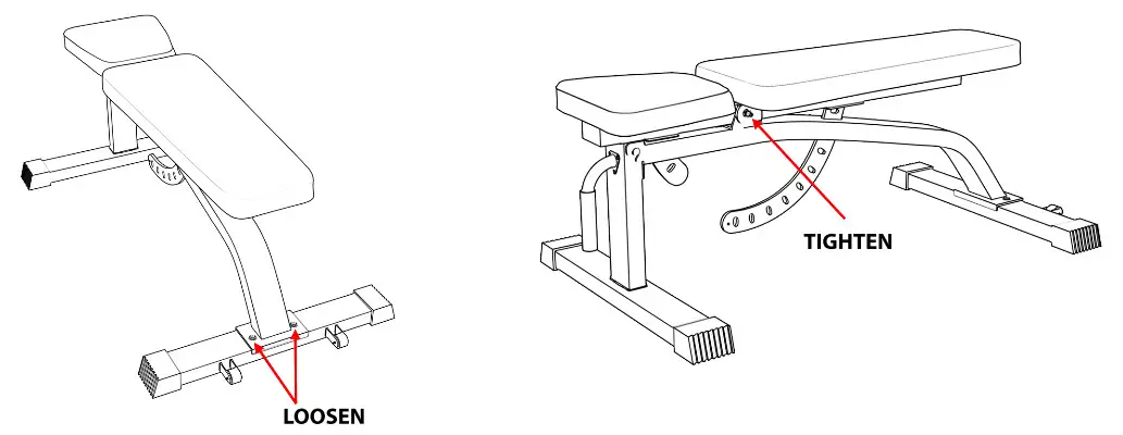 iheartsynergee Adustable Bench - Loose and Tighten
