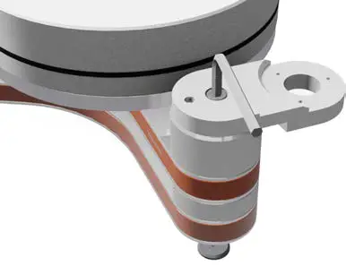 clearaudio TT5 Tonearm Swing Base- 10
