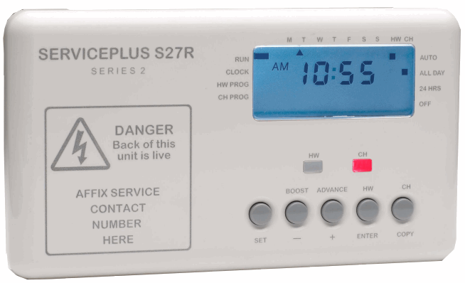 SECURE ServicePlus S27R Series 2 Channel Central Heating and Hot Water Programmer