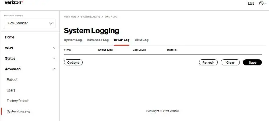 DHCP Log