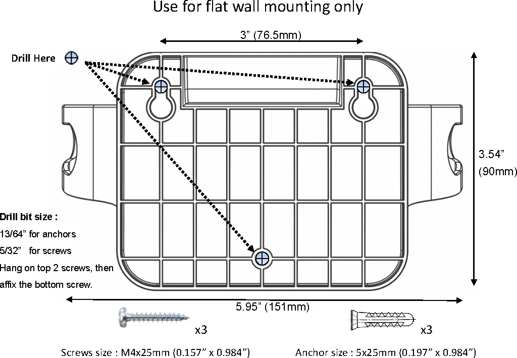 Fios Wall Mount template