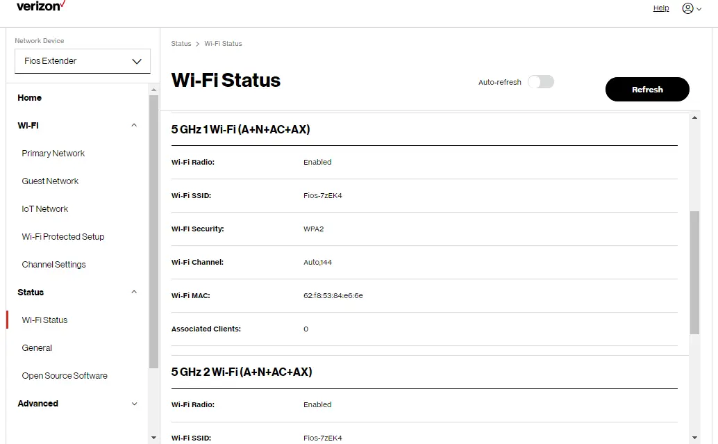 Wi-Fi Status